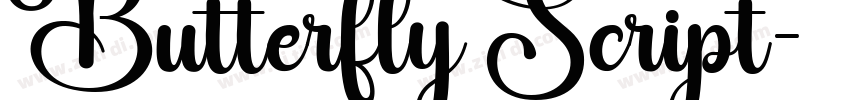 Butterfly Script字体转换